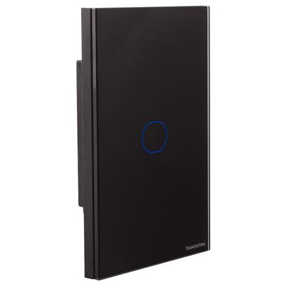 Interruptor Touch Wi-Fi Smart Tramontina Preto com 1 Canal