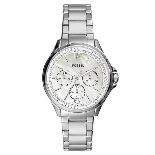 Relógio Fossil Feminino Ref:Es4778/1bn Multifunção Prateado