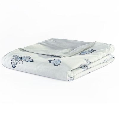 Capa Duvet Para Edredom Casal Queen Essencialle Com Ziper 1 Peça Borboletas Azuis