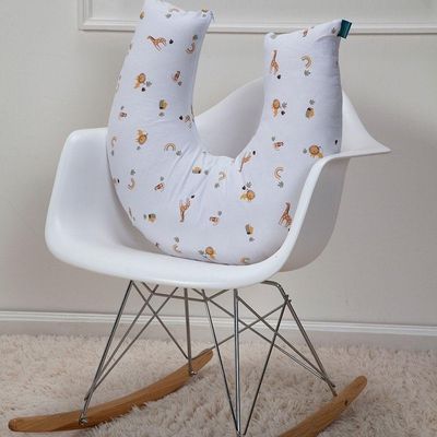 Almofada De Amamentação Baby Percal 200 Fios Algodão - Boho Safari
