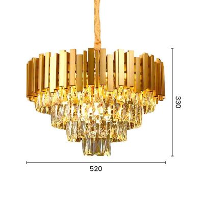 Lustre Pendente Sindora Dcd00458 Dourado E14 Bivolt