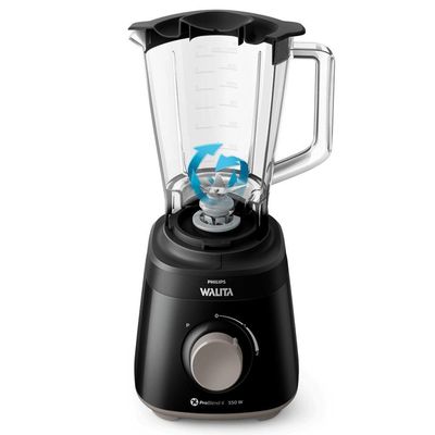 Liquidificador Philips Walita Daily Ri2110p Com 2 Velocidades E Jarra 2 Litros Preto 127v