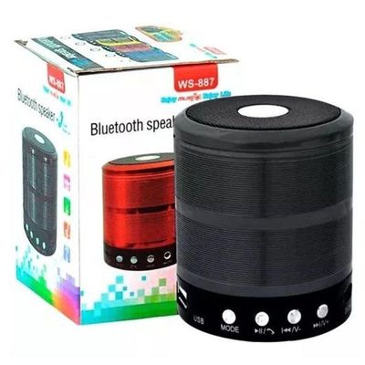 Mini Caixa Caixinha Som Portátil Bluetooth Mp3 Fm Sd Usb Aux .5W - 887