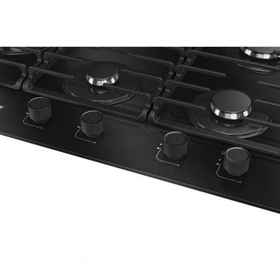 Fogão Cooktop 5 Bocas Tripla Chama MCG5BM Grade Dupla Mesa De Vidro Mueller Preto Bivolt