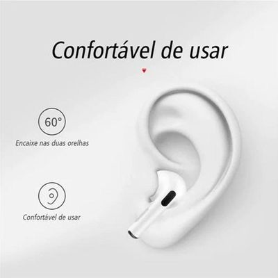 Fone Ouvido Bluetooth Branco Econômico Para Moto G7 G8 G9