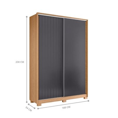 Guarda Roupa Mesquita Freijo Off White Titanium