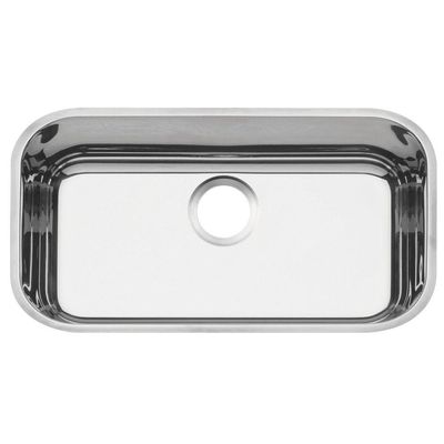 Cuba de embutir Tramontina Lavinia 56 BL em aço inox alto brilho 56x34 cm