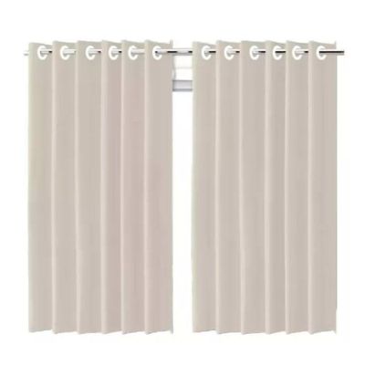 Cortina Blackout Bege C- Ilhos - 280x250cm