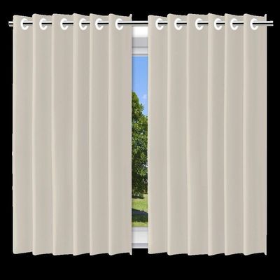 Cortina Blackout Bege C- Ilhos - 280x250cm