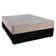 Cama Box Casal Suede + Colchão Sereneprime Molas Ensacadas 138x188x65 Preto