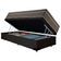 Cama Box Baú Suede Solteiro + Colchão Sereneprime Molas Ensacadas 88x188x69 Preto
