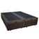 Cama Box Baú King Bipartido Suede Sereneprime Marrom 192x203x44
