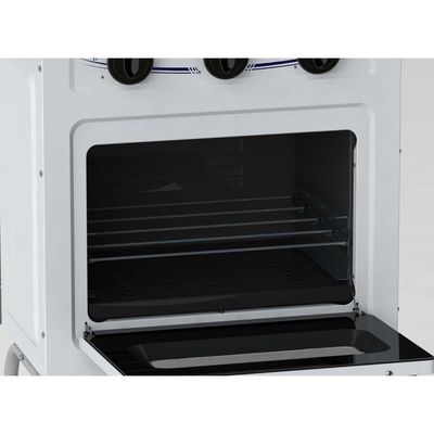 Fogão Portátil 2 Bocas Venax Gemini com Tampa de Metal – Gás GLP Branco
