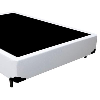 Cama Box Casal Sintético Serene Branco 138x188x40