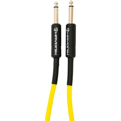Cabo P/ Instrumentos Hayonik Player P10 x P10 Amarelo 5 Metros - CB0539