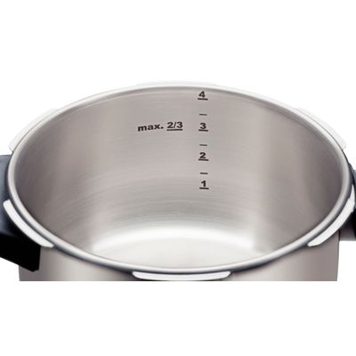 Panela de Pressão Tramontina Solar Aço Inox 6 L Fundo Triplo com 5 Dispositivos de Segurança 22 cm