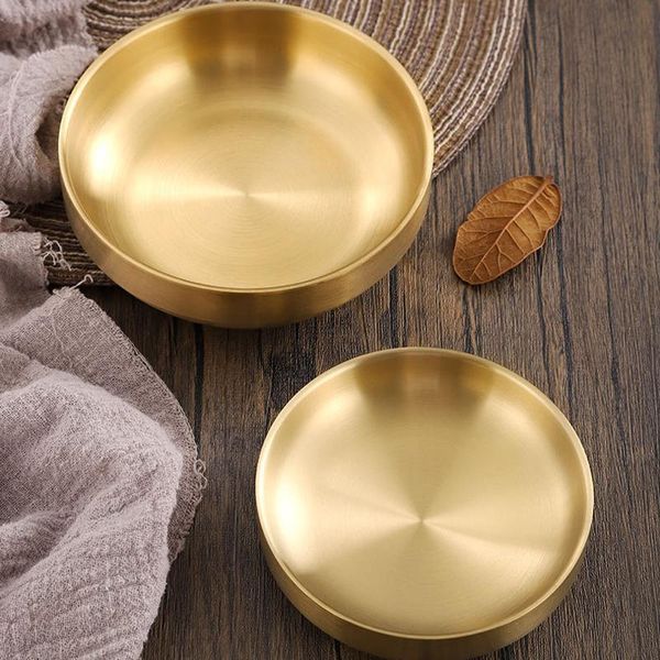 Tigela de Aço Inoxidável - Mini Tigelas e Pratos 9cm / prata
