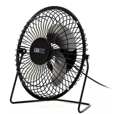 Mini Ventilador Mesa Usb Notebook Pc Silencioso Articulável Preto