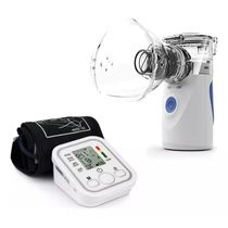Kit Medidor De Pressão Arterial + Nebulizador Inalador Portatíl