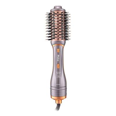 Escova Secadora Philco Pes19sg Multifunções 1300w Prata E Dourada Bivolt