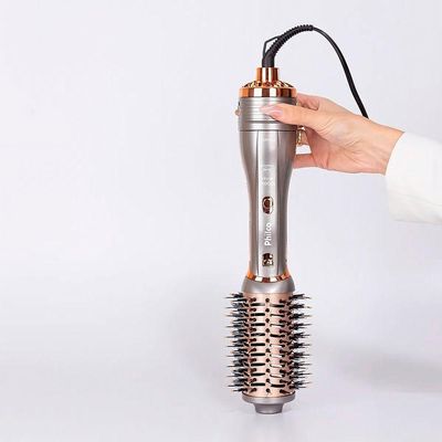 Escova Secadora Philco Pes19sg Multifunções 1300w Prata E Dourada Bivolt