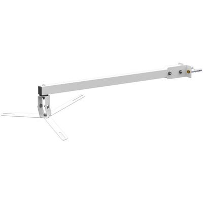 Suporte Projetor Datashow Mini Led Parede Braço 60 Cm - Branco