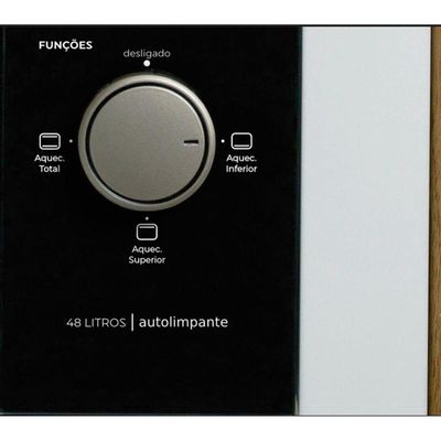 Forno Elétrico Fischer Fit Line Embutir 48L Branco 127V
