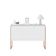 Buffet Estilo Industrial 3 Portas Europa - Branco Cobre Branco Cobre