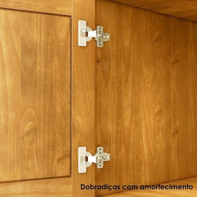 Cristaleira Madeira Maciça 4 Portas 88 Cm 8926 Freijo Milani Store Freijo