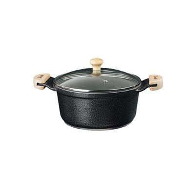 Caçarola Preto Craqueado Antiaderente Cerâmica Javali AM28cm
