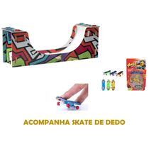 PISTA PARK C/ SKATE DEDO HALF PIPE - BRINCADEIRA DE CRIANÇA