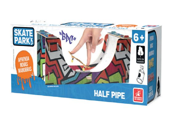 PISTA PARK C/ SKATE DEDO HALF PIPE - BRINCADEIRA DE CRIANÇA