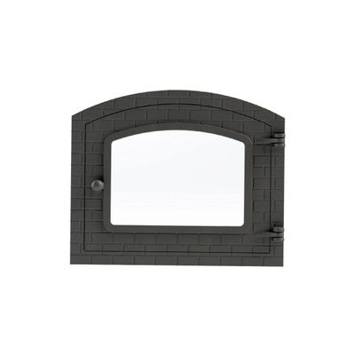 Porta Forno Ferro Fundido Com Vidro 31,5x46cm Colonial G