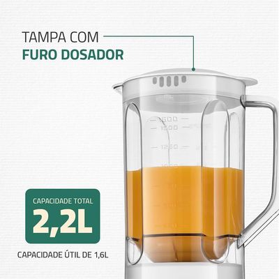 Liquidificador Pratic Power Mondial Branco L-97-W 60hz 220V