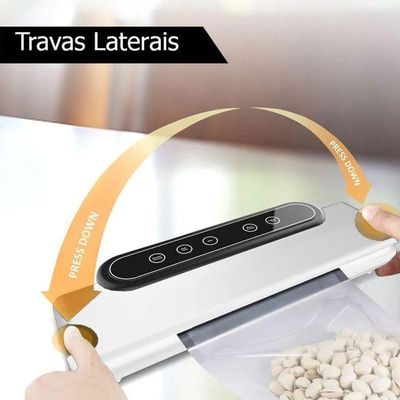 Seladora A Vacuo 220V Eletrica Sela Alimento Liquido Frutas