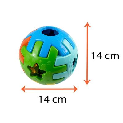 Brinquedo Educativo 1 Ano Bola Bebês Encaixar Kendy 14cm