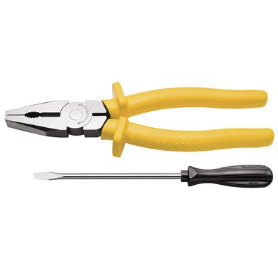Kit alicate 8" e chave fenda 1/8x3"