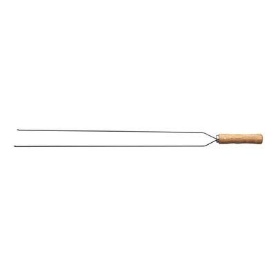 Espeto Duplo para Churrasco Tramontina com Lamina em Aço Inox e Cabo de Madeira 95 cm