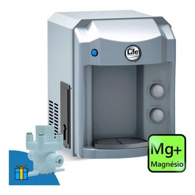 Purificador De água Gelada Alcalina Ionizada C/ Magnésio Mg+ Voltagem:220v;cor:prata