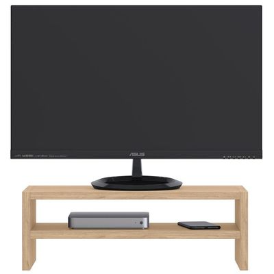 Kit 02 Suportes Para Monitor Stand Home Office Lap 63 Cm L03 Amadeirado - Lyam