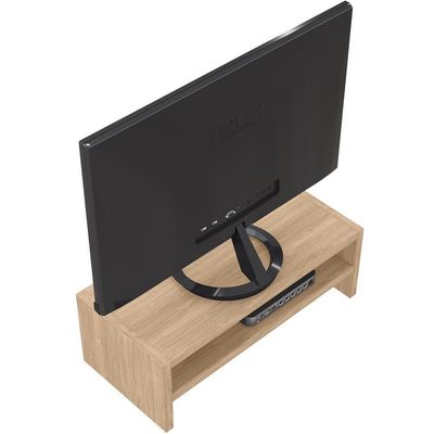 Kit 03 Suportes Para Monitor Stand Home Office Lap 63 Cm L03 Amadeirado - Lyam