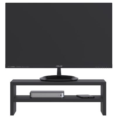 Kit 03 Suportes Para Monitor Stand Home Office Lap 63 Cm L03 Preto - Lyam