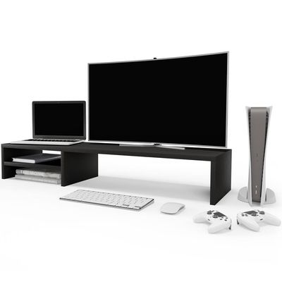Suporte Para Monitor Stand Home Office Lap 90 Cm L03 Preto - Lyam