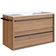 Gabinete De Banheiro Com Lavatorio 80cm Mel Proddy Mel