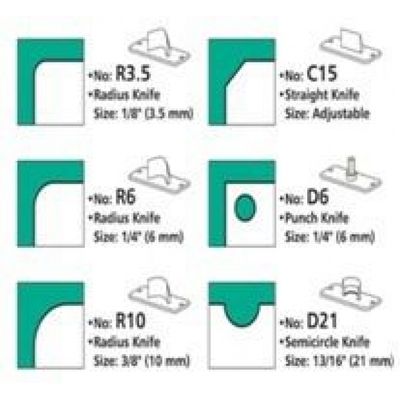 Faca Lâmina Extra para Canteadeira de Mesa 6x1 Raio10mm