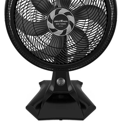 Ventilador De Mesa 30cm Bvt301 Com 6 Pás E 3 Velocidades Britânia Preto 127v