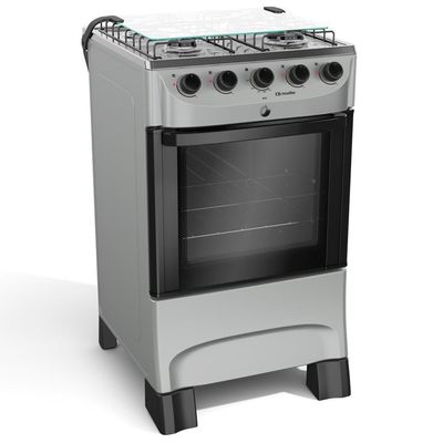 Fogão Mueller 4 Bocas Titânio Acendimento Automático Mfi4bb