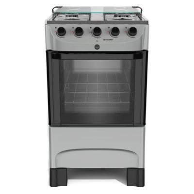 Fogão Mueller 4 Bocas Titânio Acendimento Automático Mfi4bb