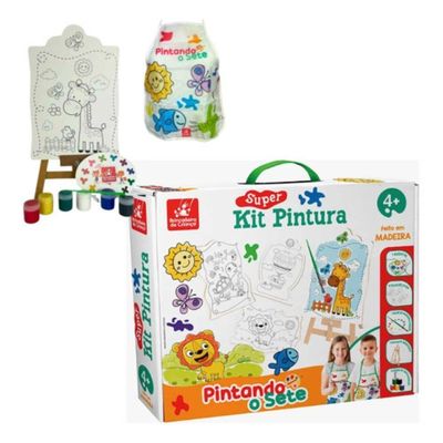 Super Kit Pintura Pintando O Sete 2709 Brincadeira De Criança