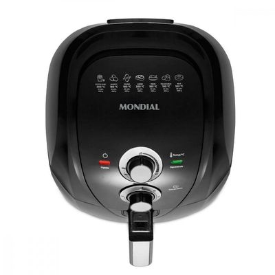 Fritadeira Sem Óleo Air Fryer Mondial 4 Litros 1500w Preto 127V.